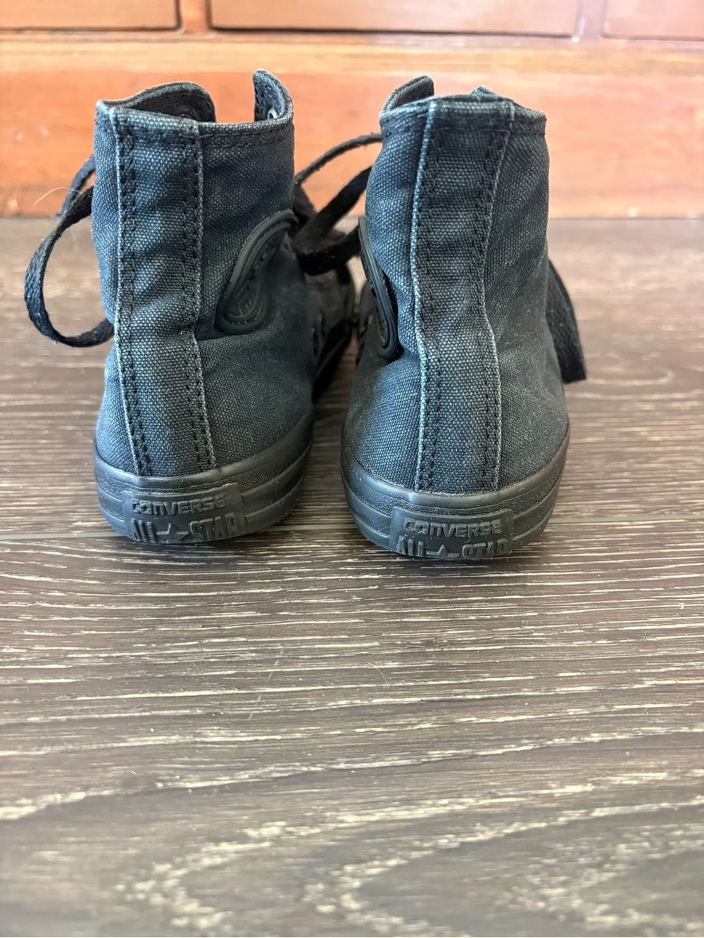 Converse Kids Black High-Top Canvas Sneakers